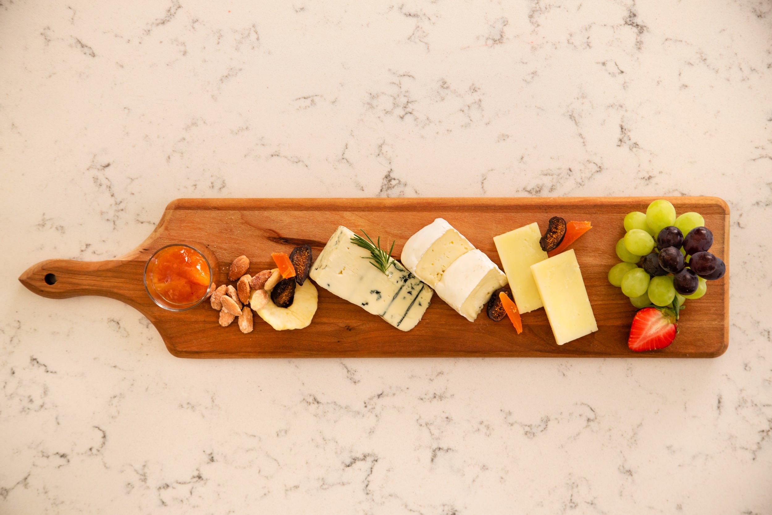 a plate of charcuterie