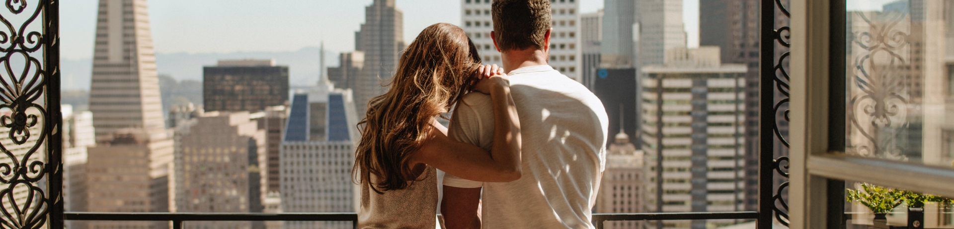 Couples enjoying the view from the balcony
