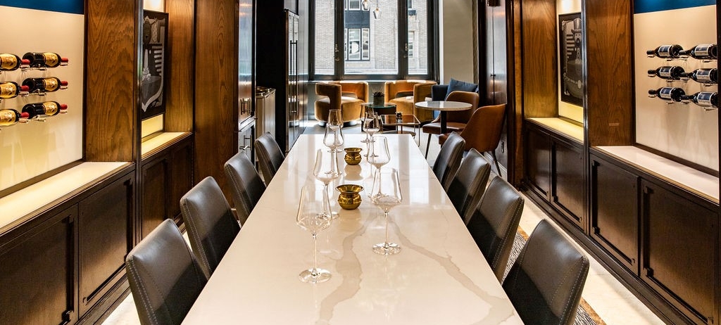 wine glasses on a table