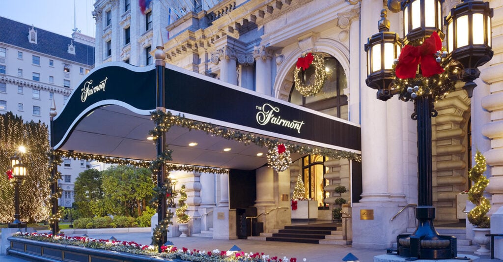 holidays at Fairmont San Francisco